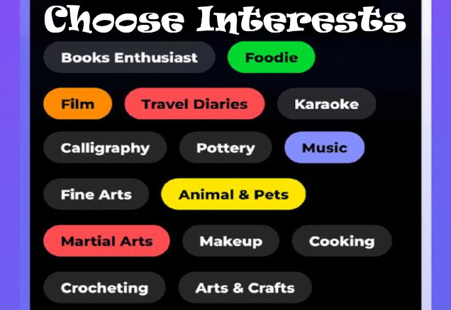 Friends connecting online through shared interests